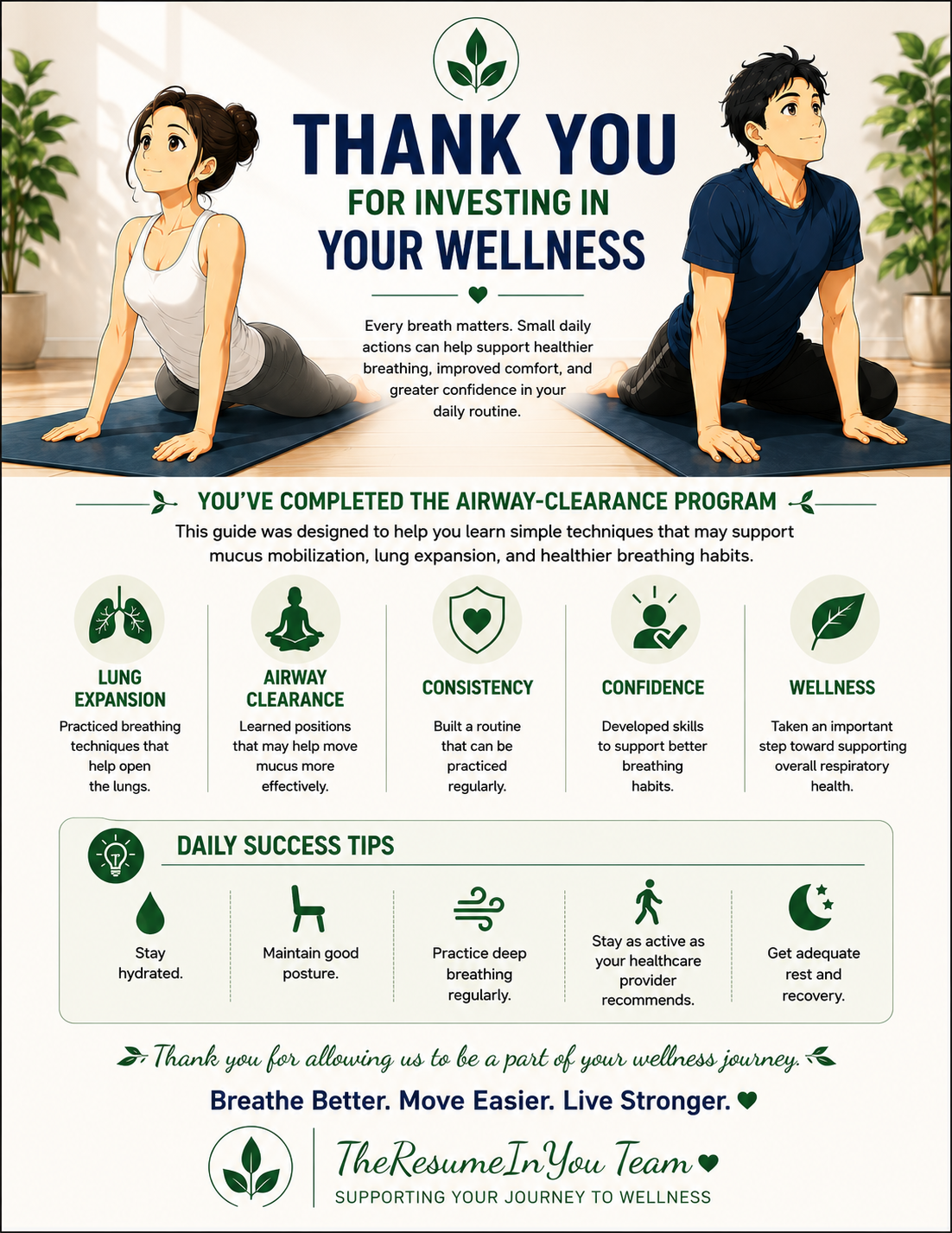 Breathing Wellness Exercise Video | Digital Download