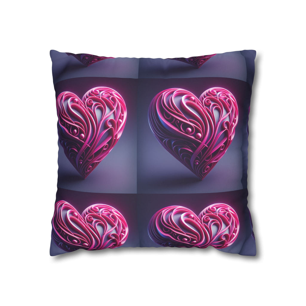 Faux Suede Square Pillowcase