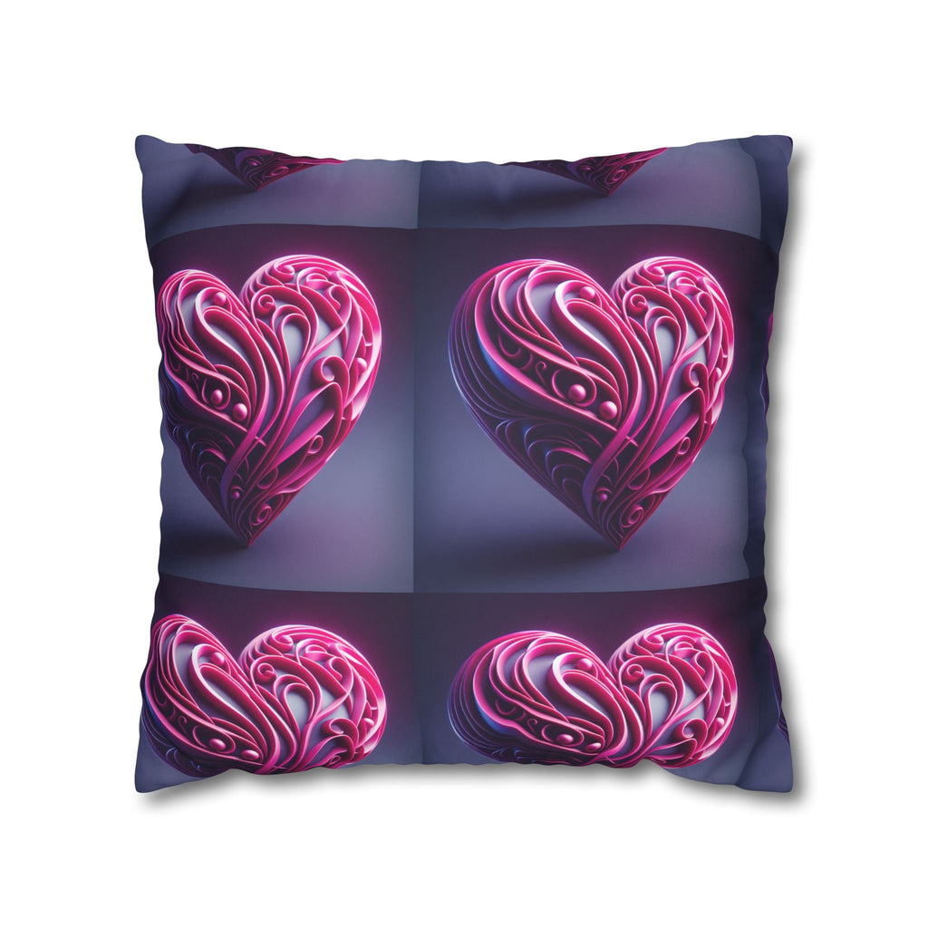 Faux Suede Square Pillowcase