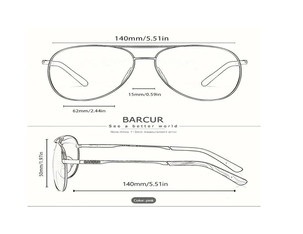 Sunglasses: Stainless Steel Frame, Polarized Lens