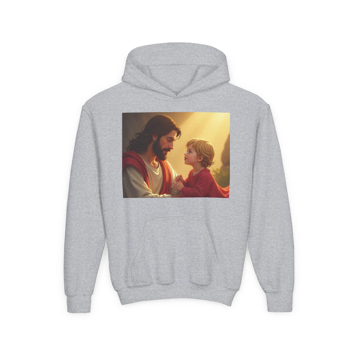 Christ and Child Youth Hoodie: Inspirational Religious Gift
