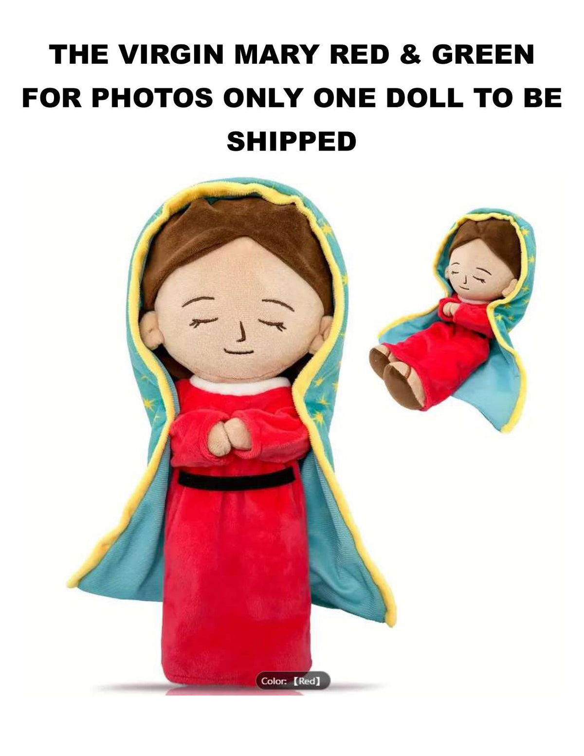 Handmade Virgin Mary Plush Doll - Make an Offer!