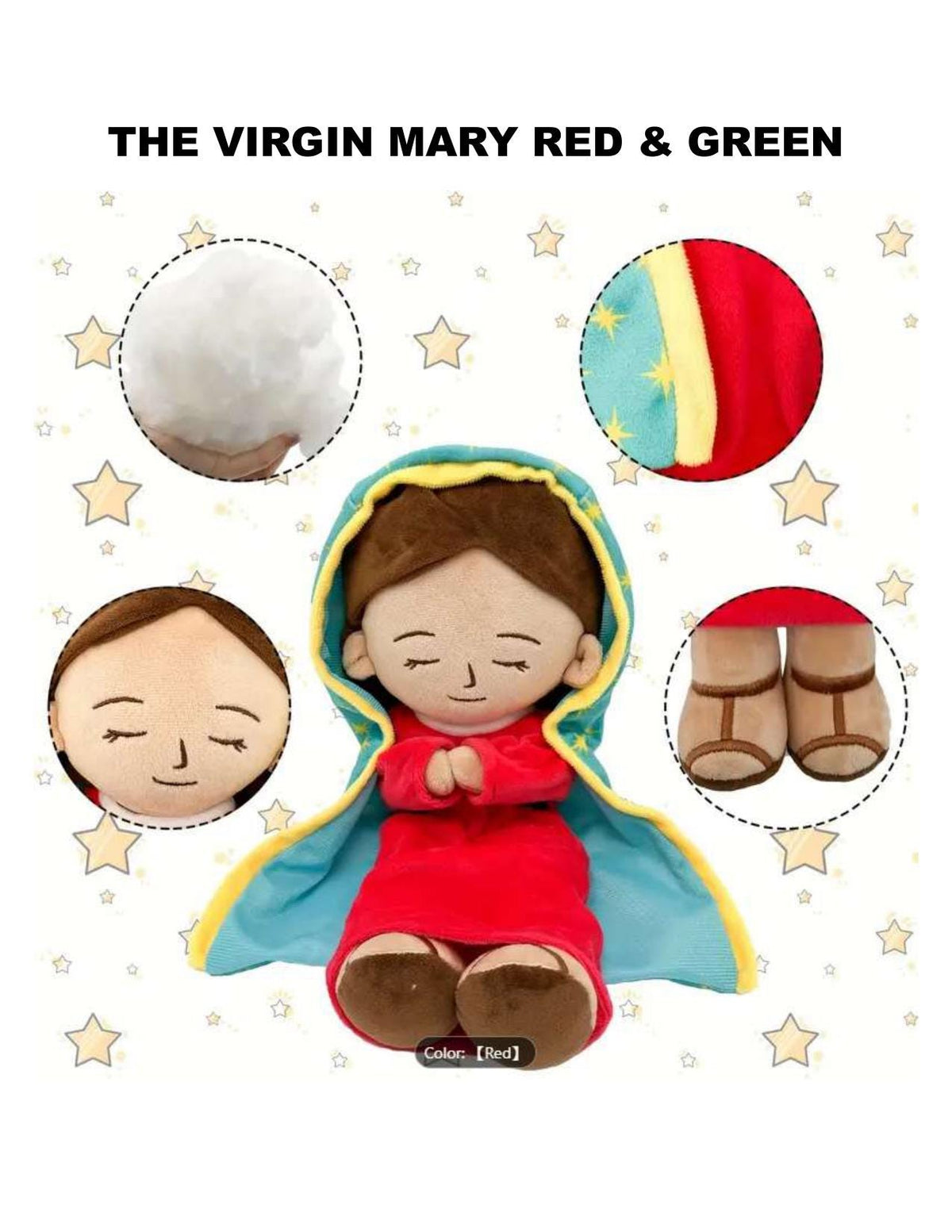 Handmade Virgin Mary Plush Doll - Make an Offer!