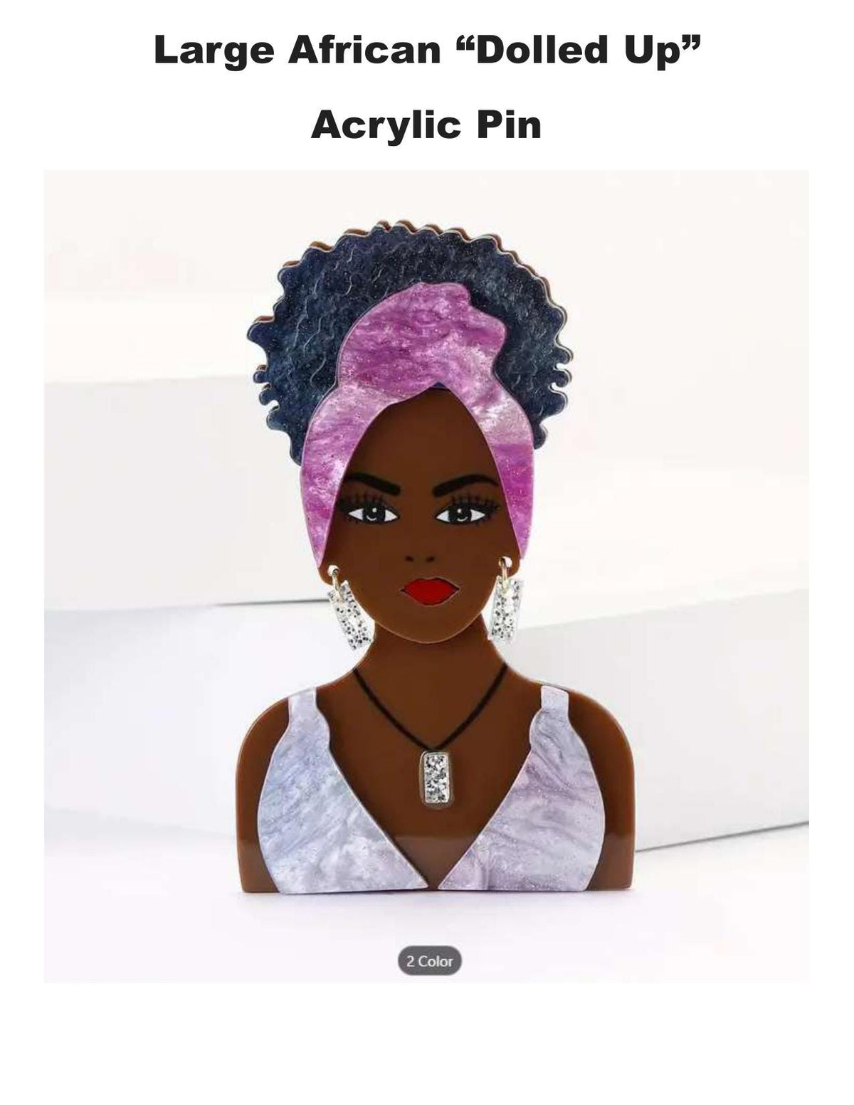 Afrocentric Lapel Pin Set: African American Art, Black Culture Accessories