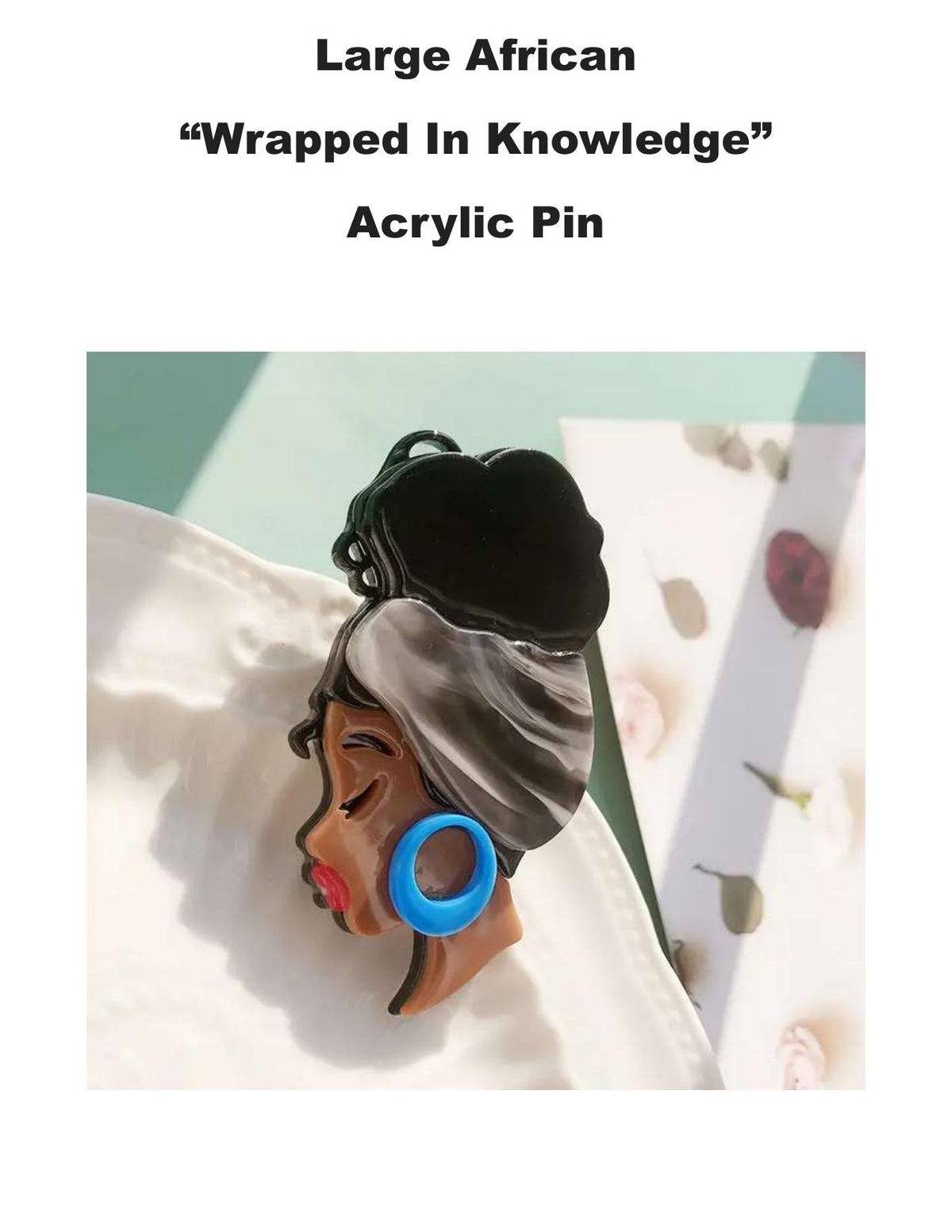 Afrocentric Lapel Pin Set: African American Art, Black Culture Accessories
