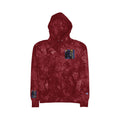 Unisex Tie-Dye Hoodie: Embroidered Cotton-Blend Fleece