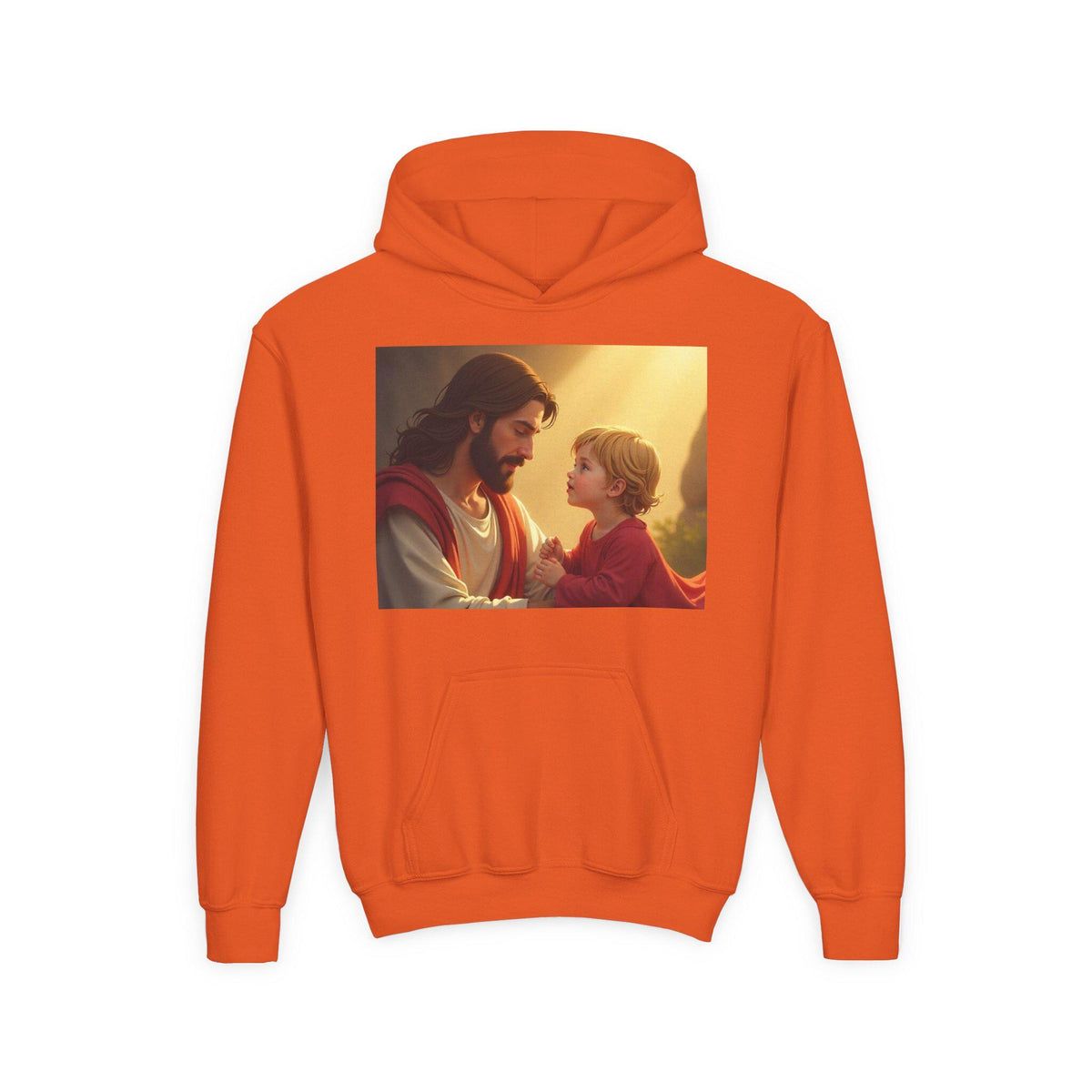Christ and Child Youth Hoodie: Inspirational Religious Gift