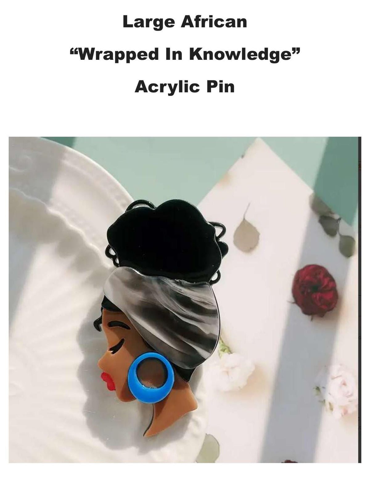 Afrocentric Lapel Pin Set: African American Art, Black Culture Accessories