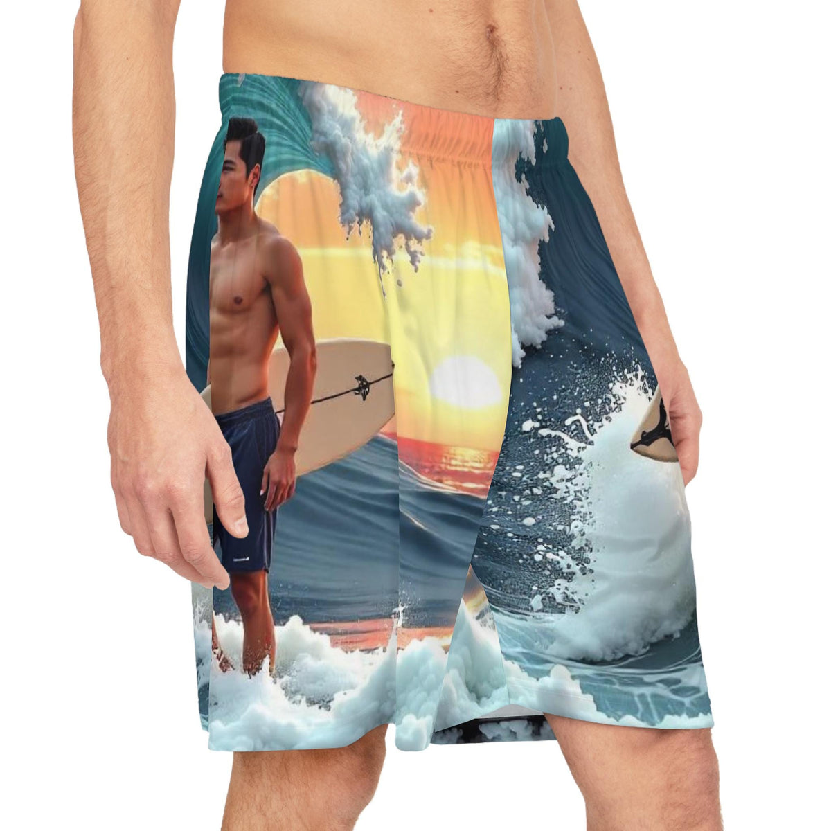 Beach Life Basketball Shorts, Summer Sports Clothing, Casual Athleisure Wear, Workout Apparel, Activewear Bottoms