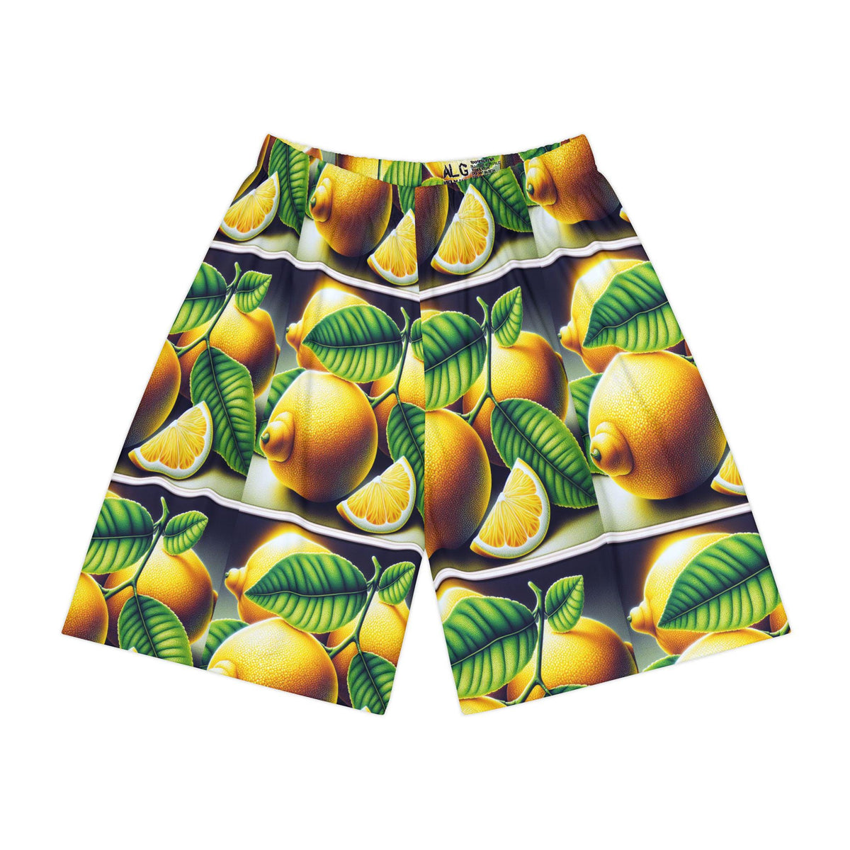 Sports Shorts, Lemon Print Workout Shorts, Gym Athletic Wear, Men's Activewear, Fitness Apparel