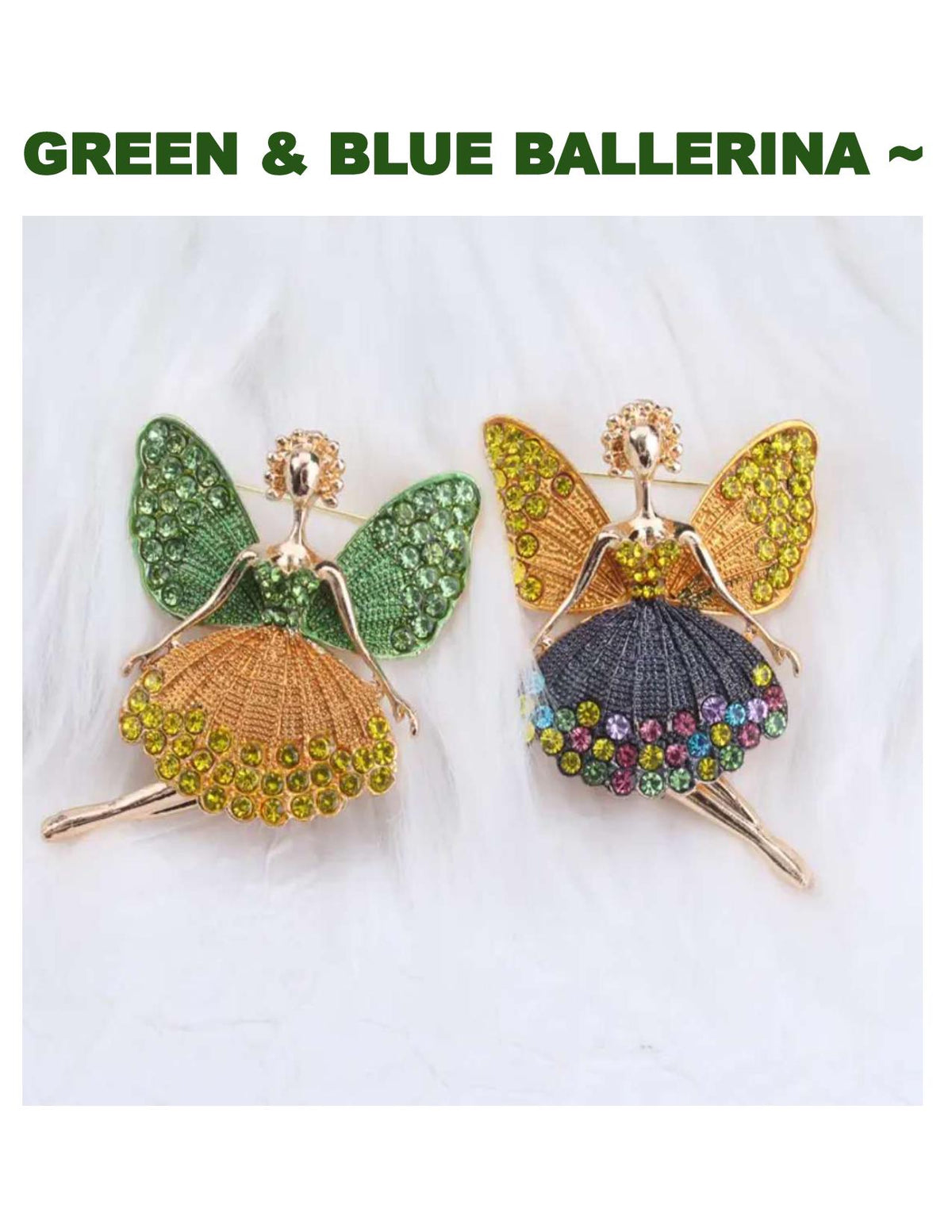 Crystal Ballerina Brooch: Vintage-Style Ballet Dancer Pin