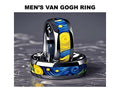 Stainless Steel Van Gogh Starry Night Ring Band - Unisex Gift