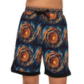 Galactic Basketball Shorts: Cosmic Print, Moisture-Wicking Sportswear