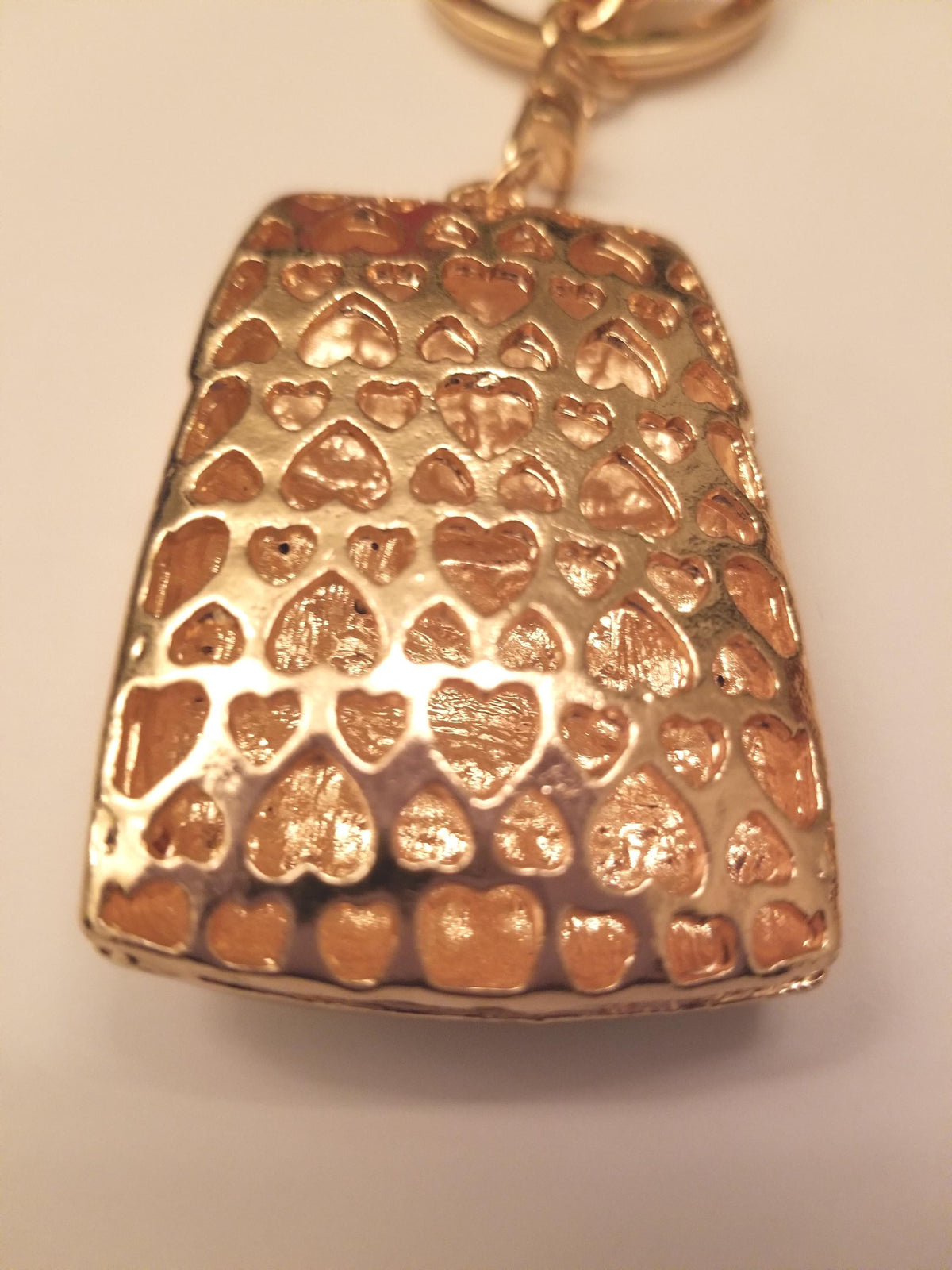 Crystal Heart Lock Keychain: Vintage Style Bling Bag Charm