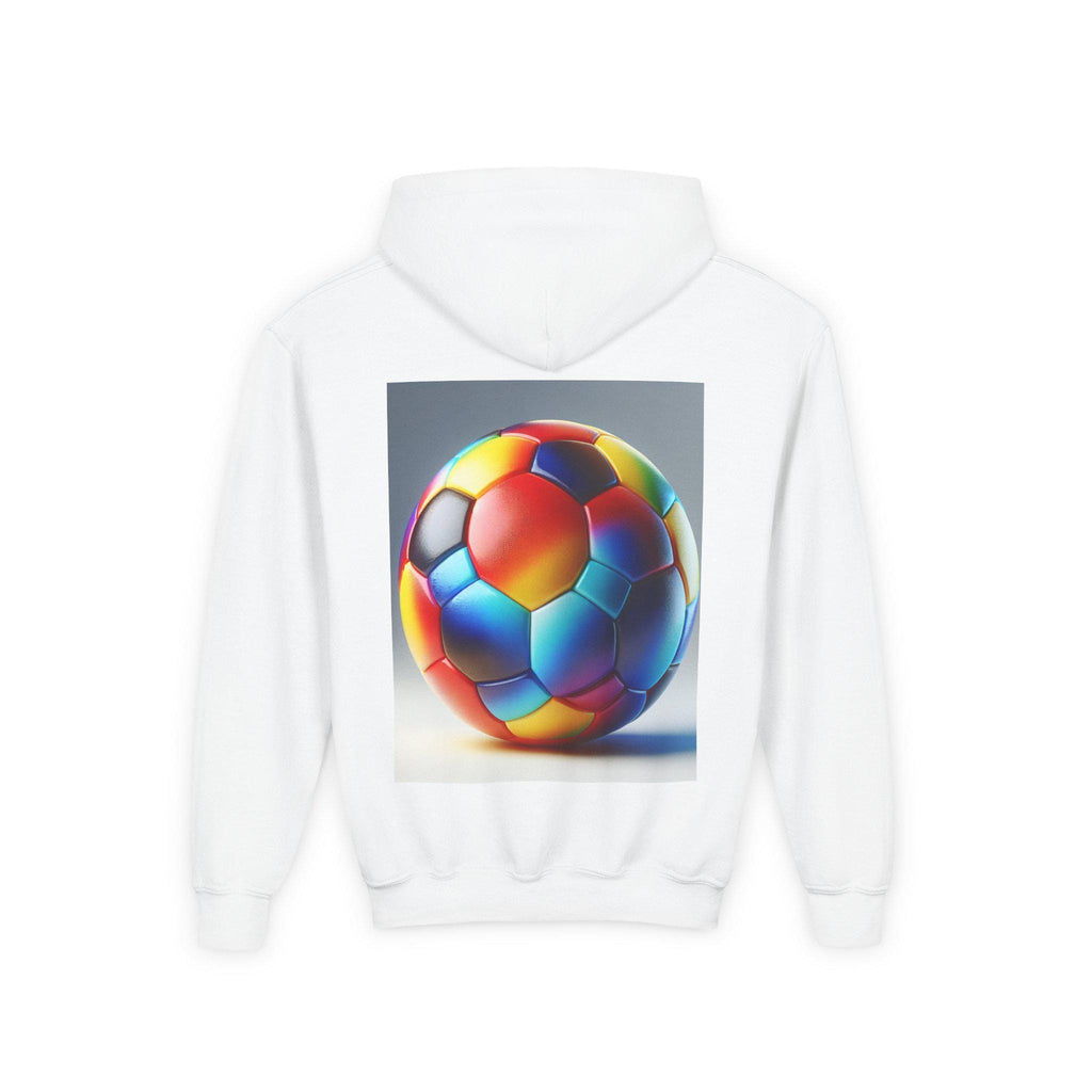 Colorful Soccer Kids Hoodie: Youth Athletic Sweatshirt