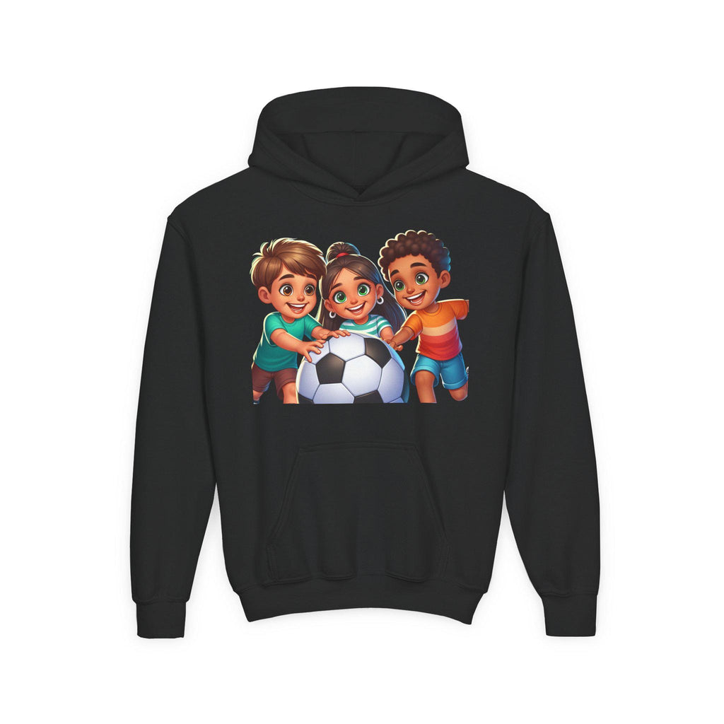 Colorful Soccer Kids Hoodie: Youth Athletic Sweatshirt