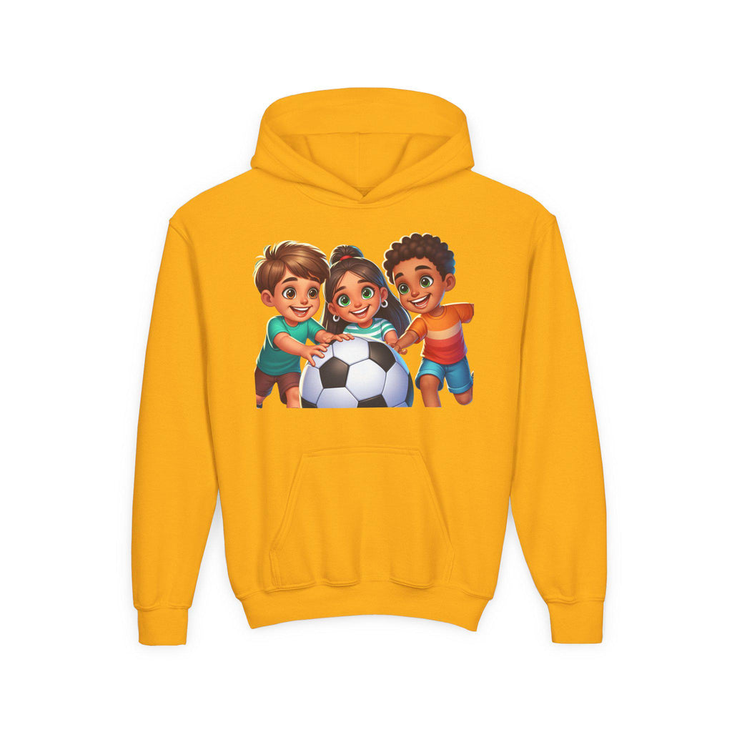 Colorful Soccer Kids Hoodie: Youth Athletic Sweatshirt
