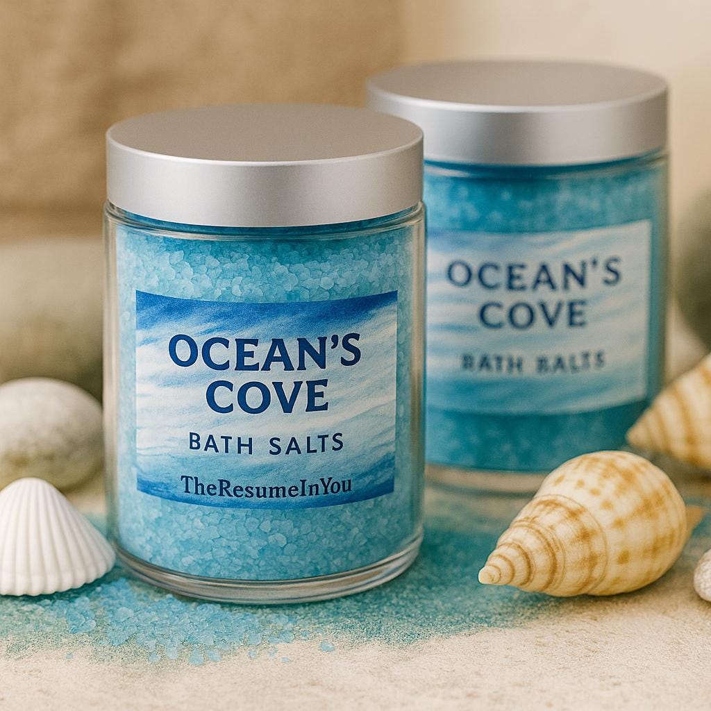 Blue Ocean Scented Bath Salt: Himalayan Salt Soak