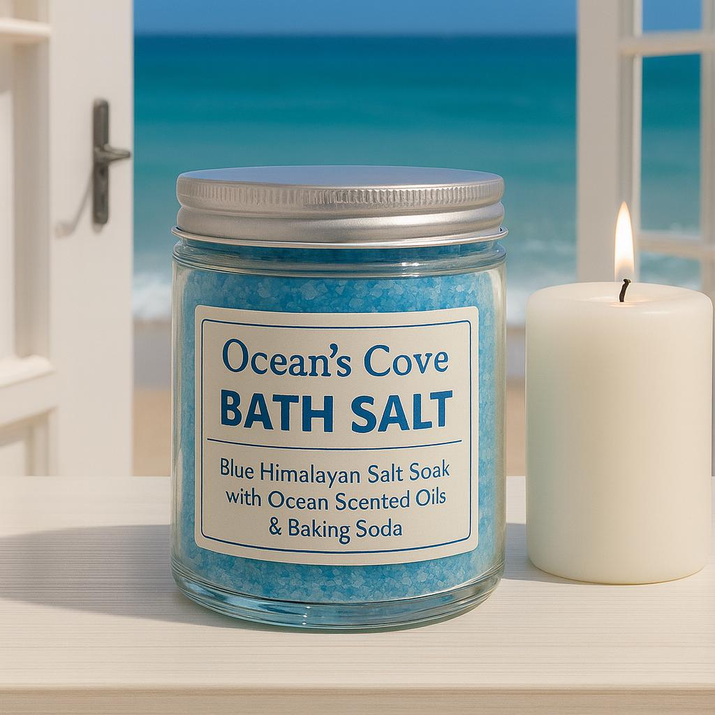 Blue Ocean Scented Bath Salt: Himalayan Salt Soak