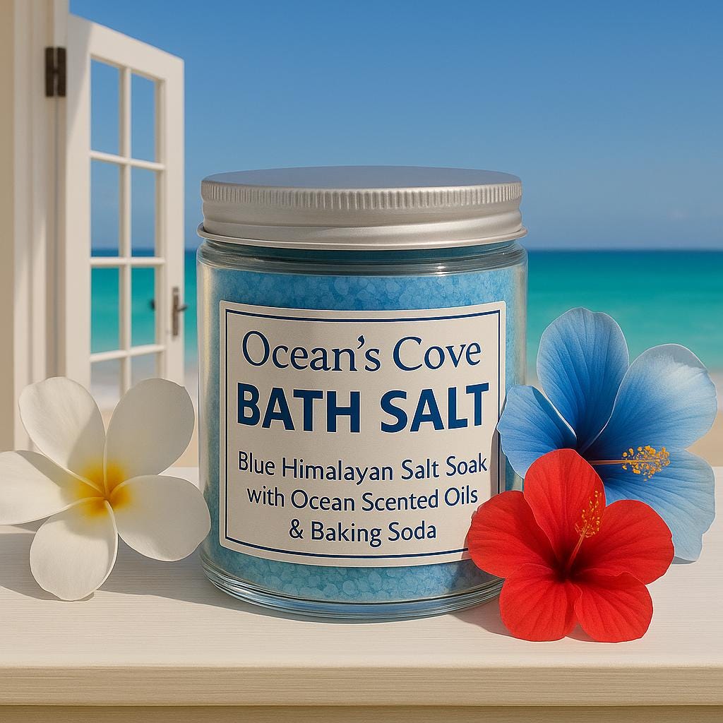 Blue Ocean Scented Bath Salt: Himalayan Salt Soak