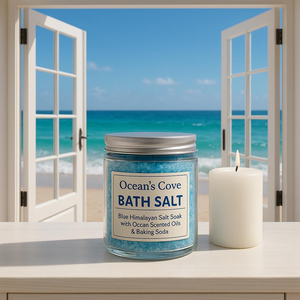 Blue Ocean Scented Bath Salt: Himalayan Salt Soak