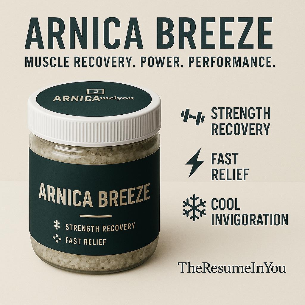 Arnica Breeze Muscle Recovery Bath Soak: Cooling Spa Gift
