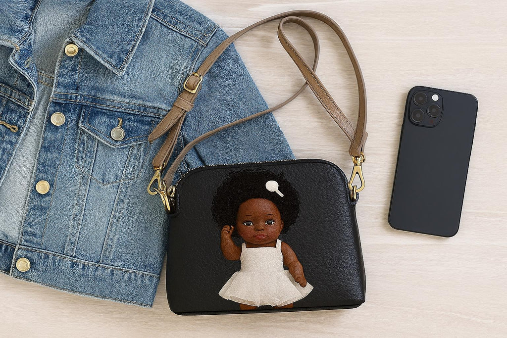 Lifelike 13" African American Reborn Baby Doll – Chocolate Skin & Curly Hair and Free Backpack