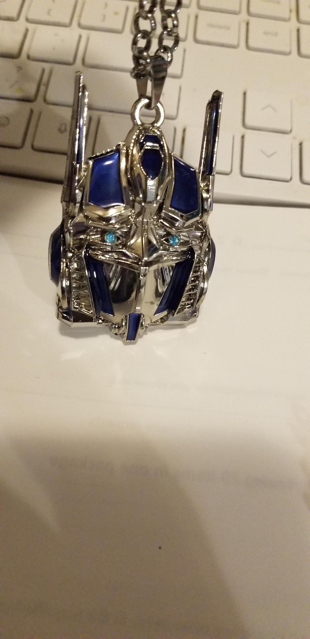 BUY NOW – Transformer Necklace (Red Gold/Blue Silver) |1.5” x 2” - 20” Pendant | Limited