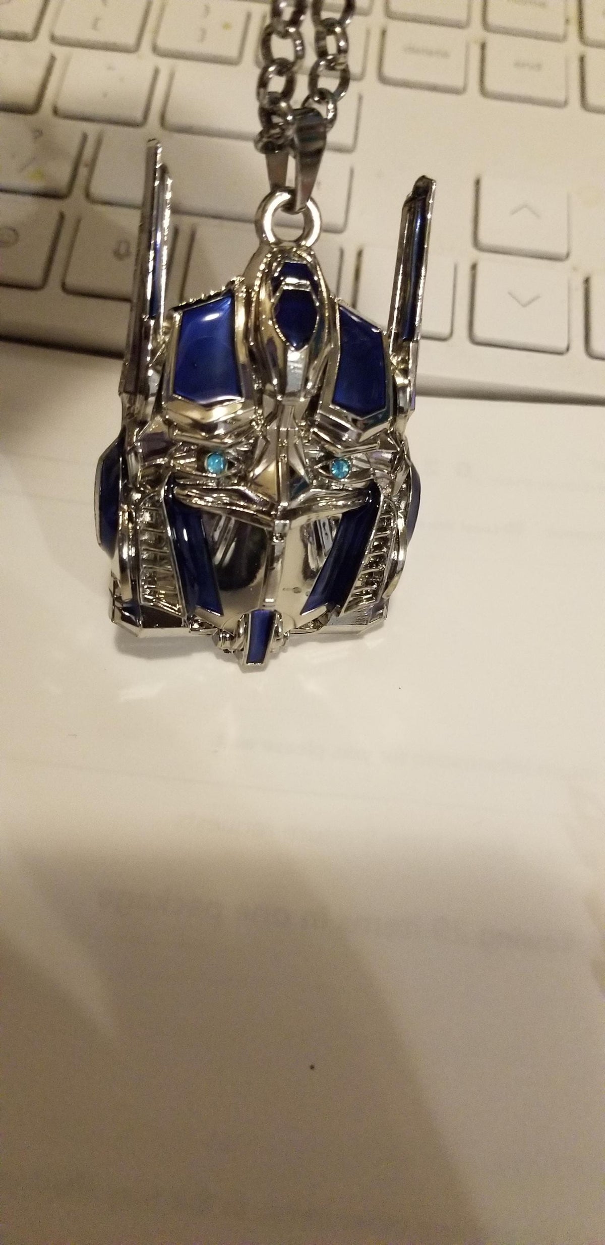 BUY NOW – Transformer Necklace (Red Gold/Blue Silver) |1.5” x 2” - 20” Pendant | Limited