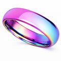 Titanium Rainbow Band – Iridescent Unisex Ring Band