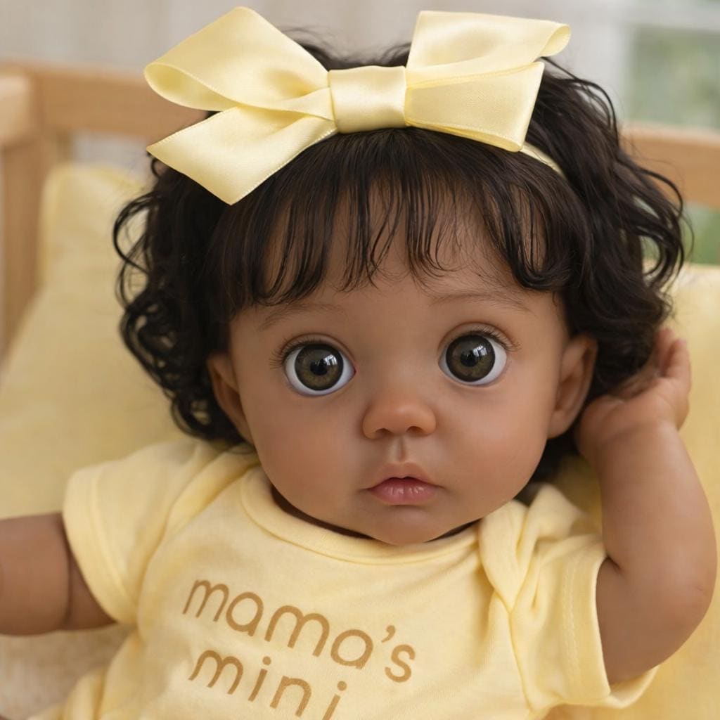 16” African American Reborn Baby Doll – Peeka Collector Doll with Certificate
