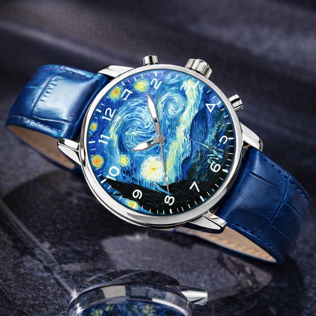 Vincent Van Gogh Starry Night Inspired Luxury Watch