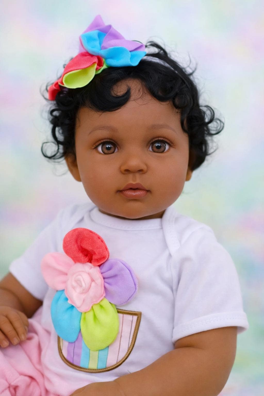 20” Ultra Reborn Handcrafted Baby Doll – Cupcake Outfit Lifelike Newborn Curly Hair Free Backpack