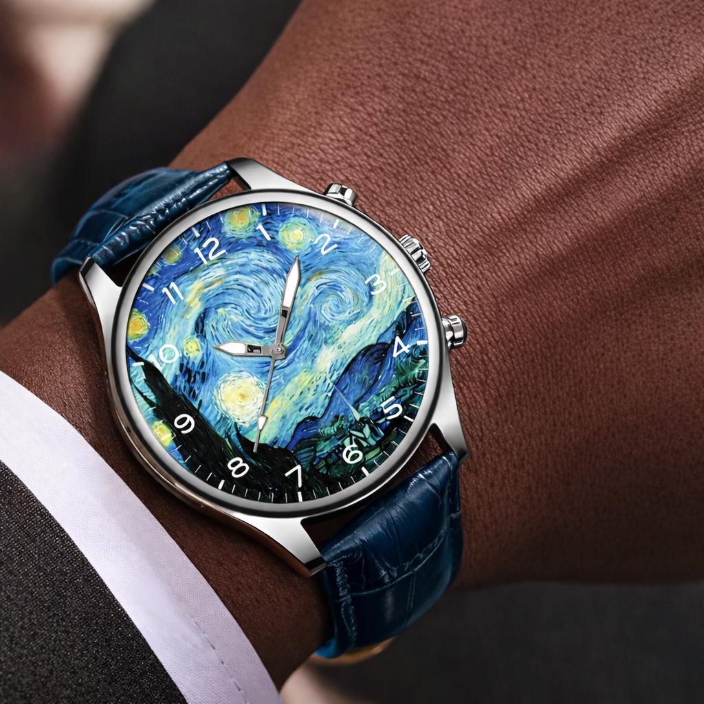 Vincent Van Gogh Starry Night Inspired Luxury Watch