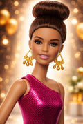 Latino Vintage Ballroom Dancer Fashion Doll – Red Championship Dress Collector Doll