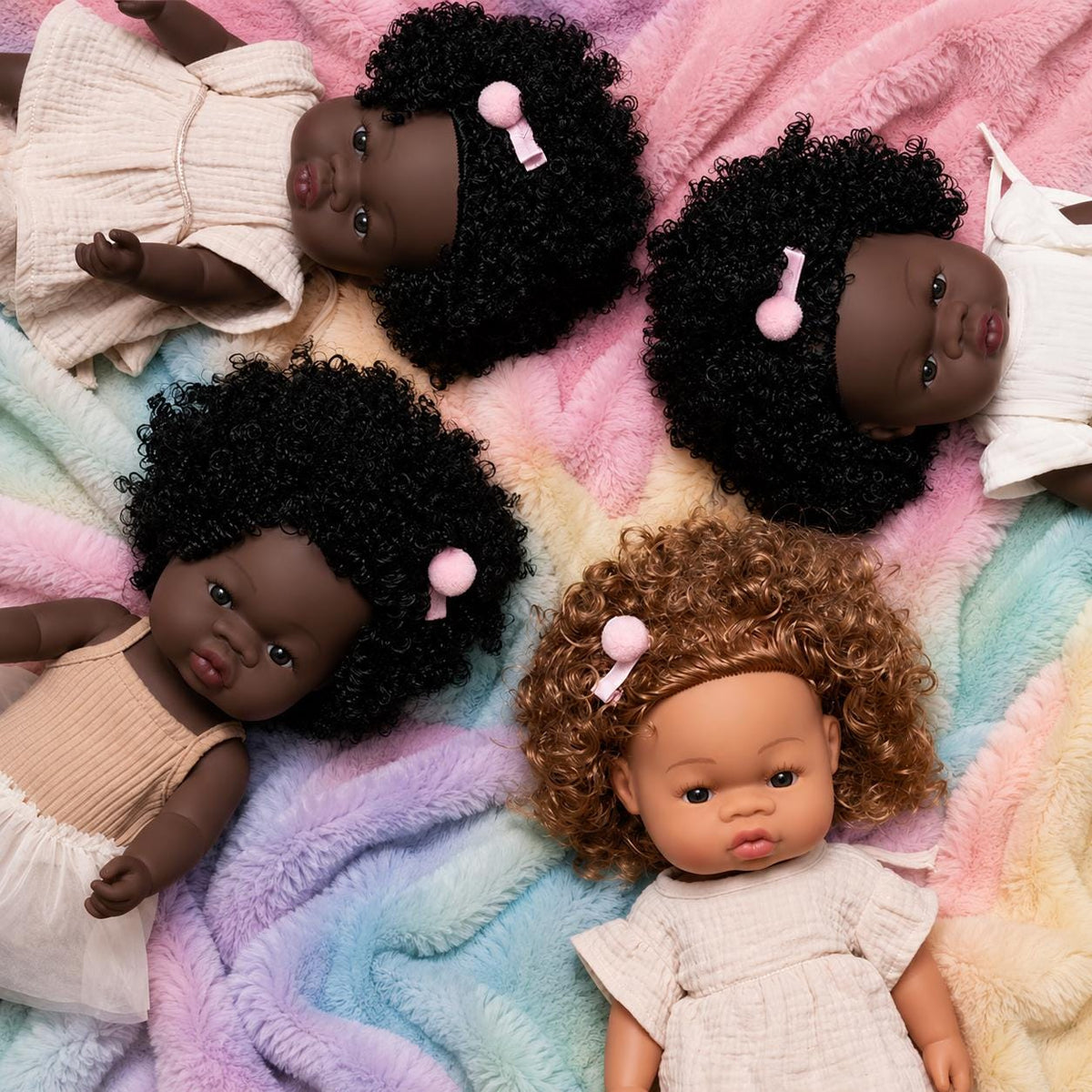 Chocolate Reborn Baby Doll: 13" African American Doll, Curly Hair
