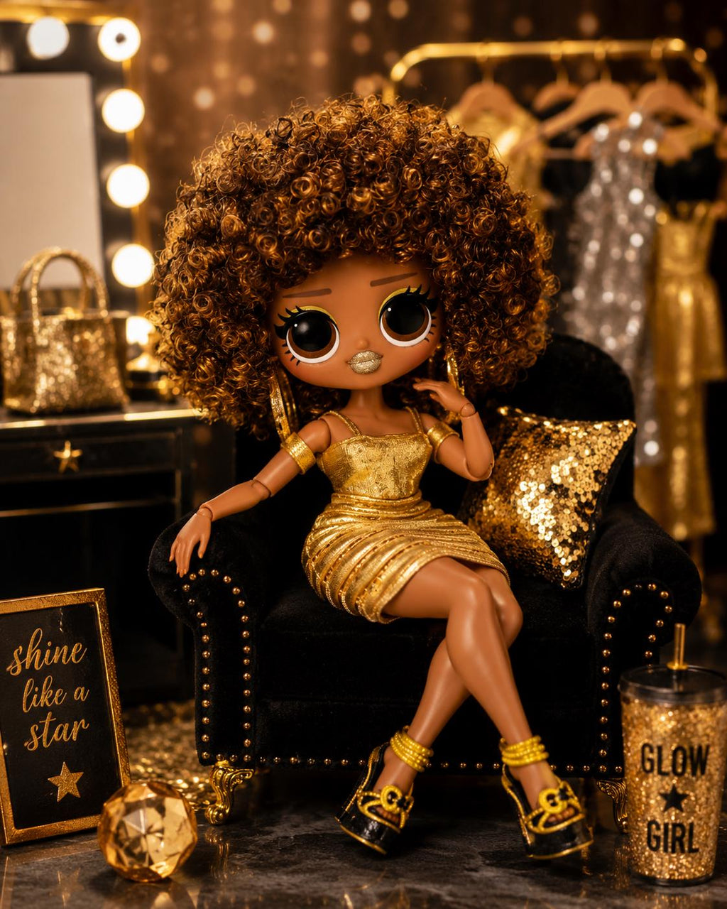 African American Curly Hair Fashion Doll Collector Edition