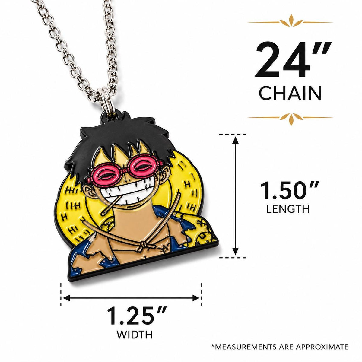 Curated Anime Style Character Necklace | Enamel Pendant | 24" Chain | Collector Gift | Rare Display Piece