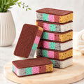 8-Piece High-Foam Multicolor Dish Sponges | Kitchen Scrub Pads for Pots, Pans, Dishes & Household Cleaning